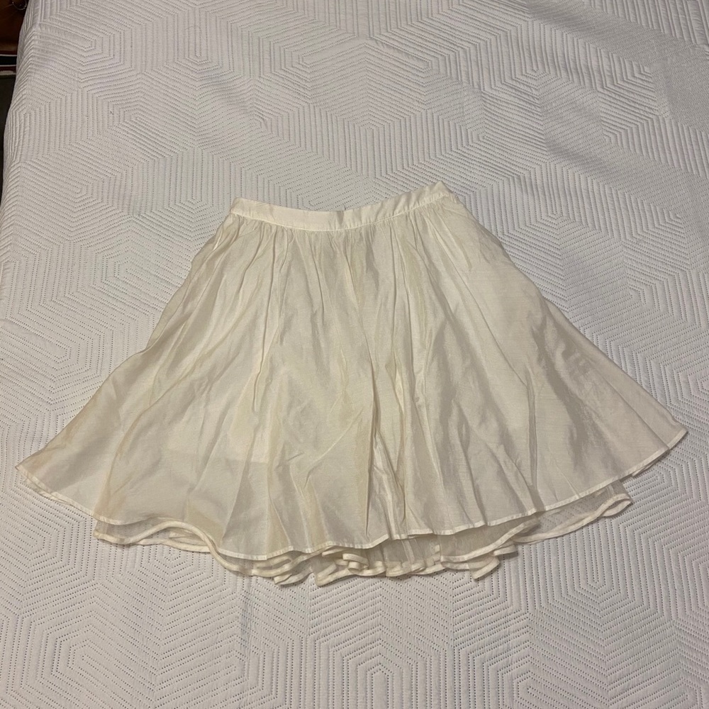 Topshop high-waisted white skirt